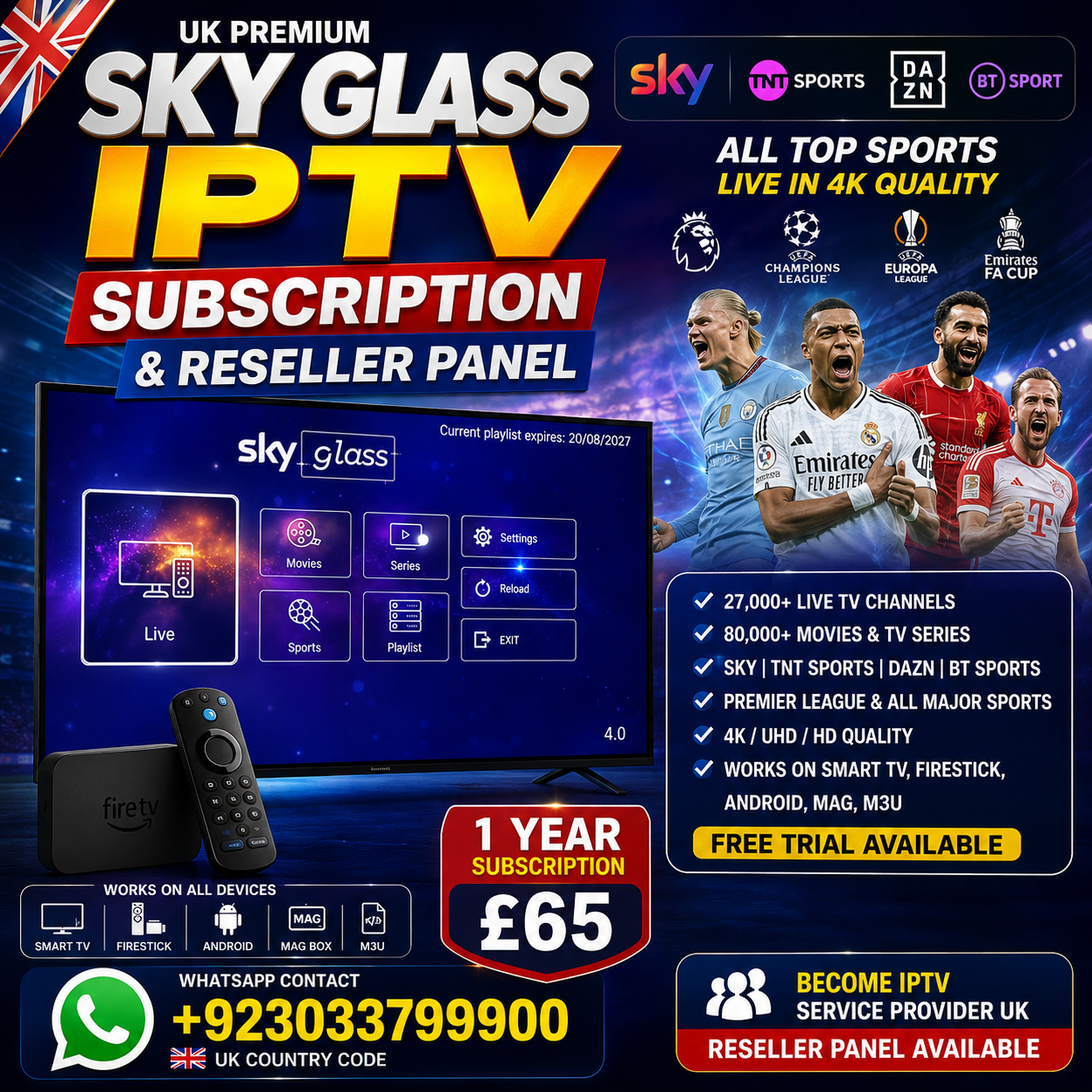 Best IPTV Service 2026 UK – Live Football Stream & IPTV Subscription