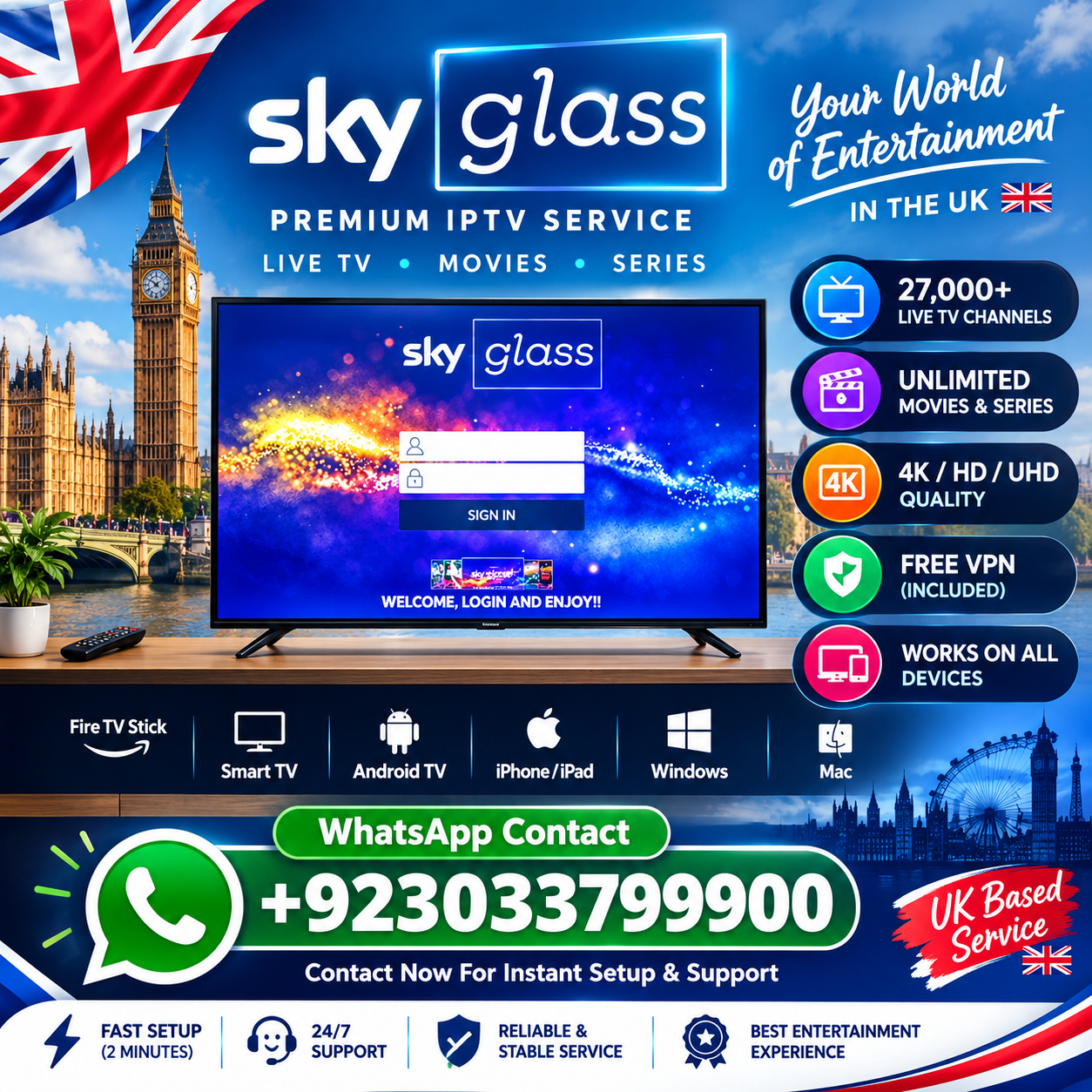 SKY GLASS IPTV